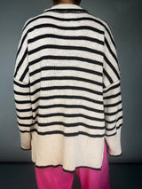 Sweater Stripe Negro