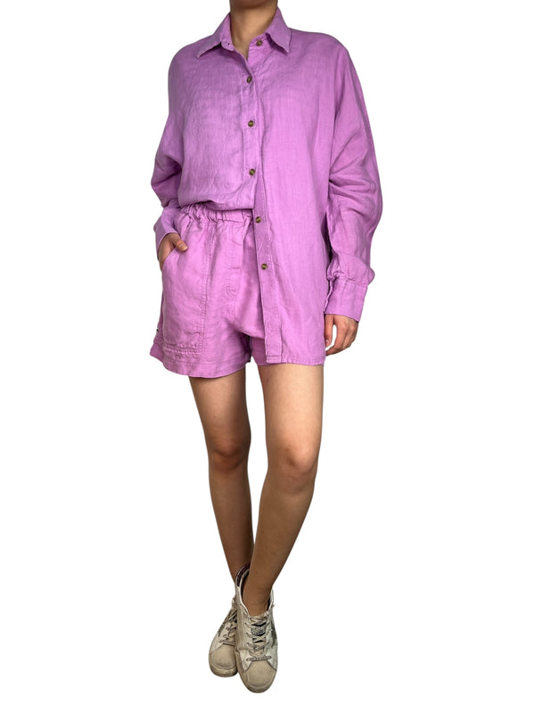 Set Blusa Y Shorts Lino
