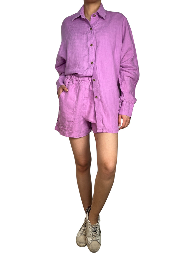 Set Blusa Y Shorts Lino