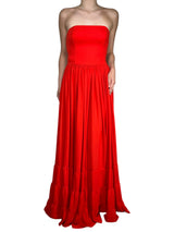 Vestido Rojo Strapless