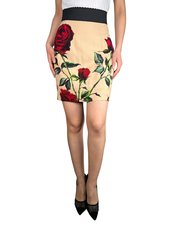 Falda Flores
