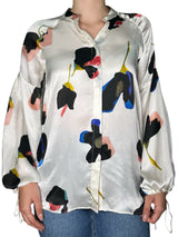 Blusa Blanca Floreada