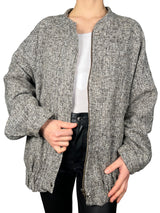 Chaqueta estilo Bomber Jaspeada