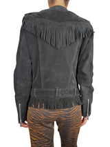 Chaqueta Cuero Flecos