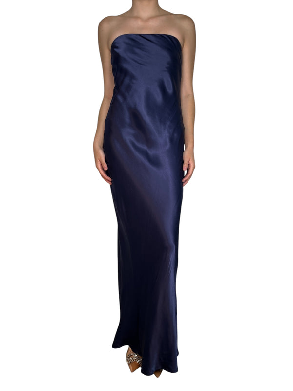 Vestido Strapless Satinado