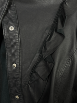 Sobrecamisa Ruffle Cuero