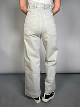 Jeans Straight Cropped Menta