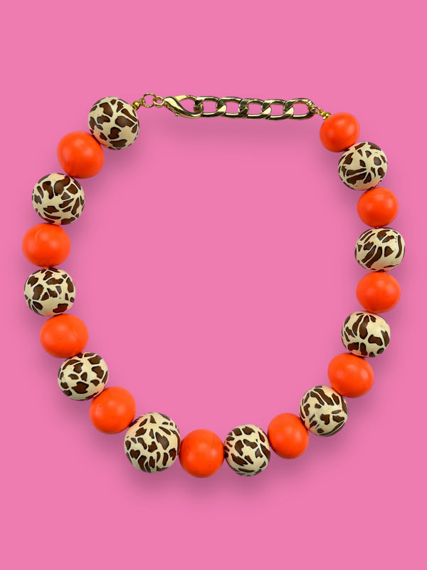 Collar Esferas Orange