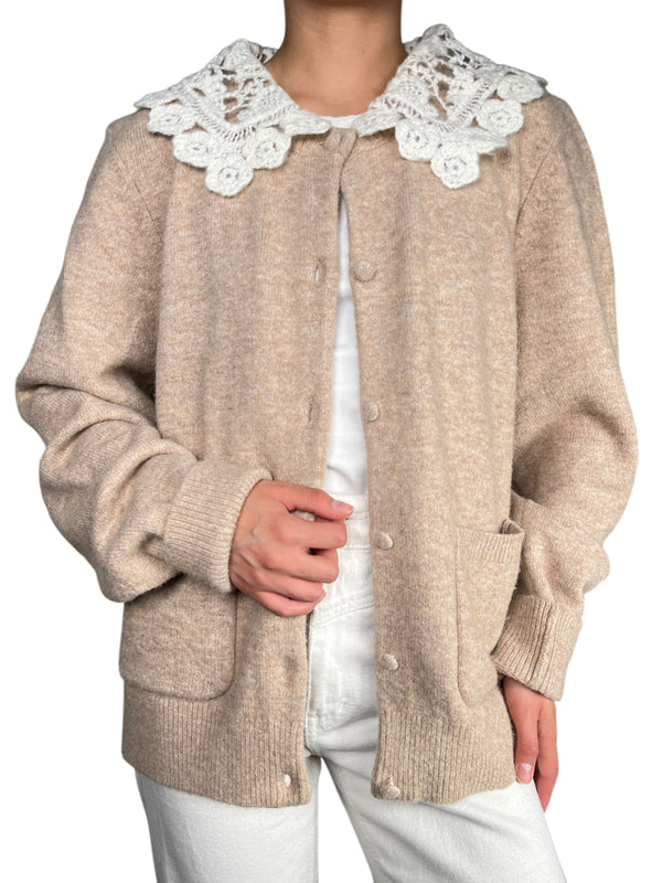 Sweater Cuello Crochet