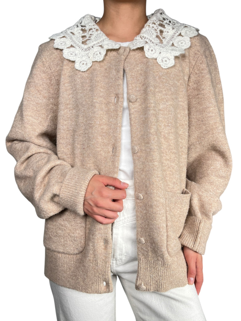 Sweater Cuello Crochet