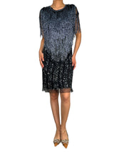 Vestido Flecos Mostacillas