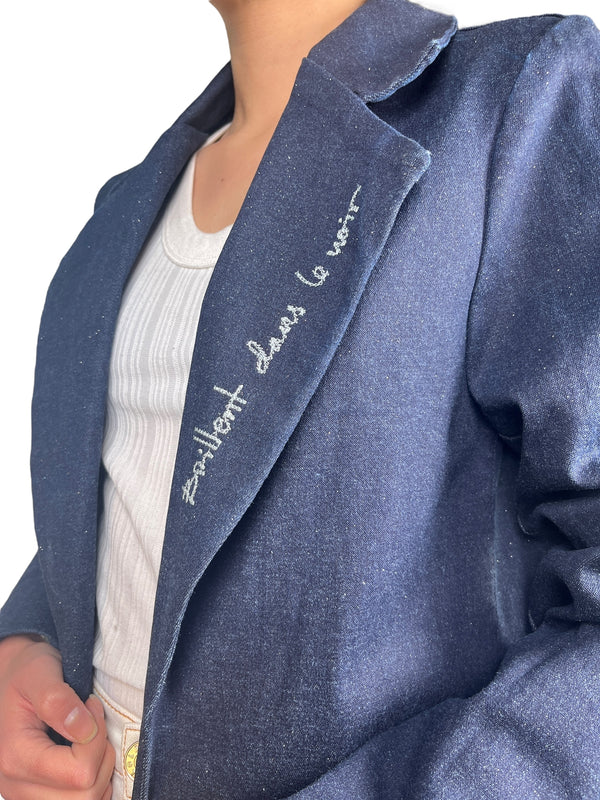 Blazer Glitter Brit Indigo