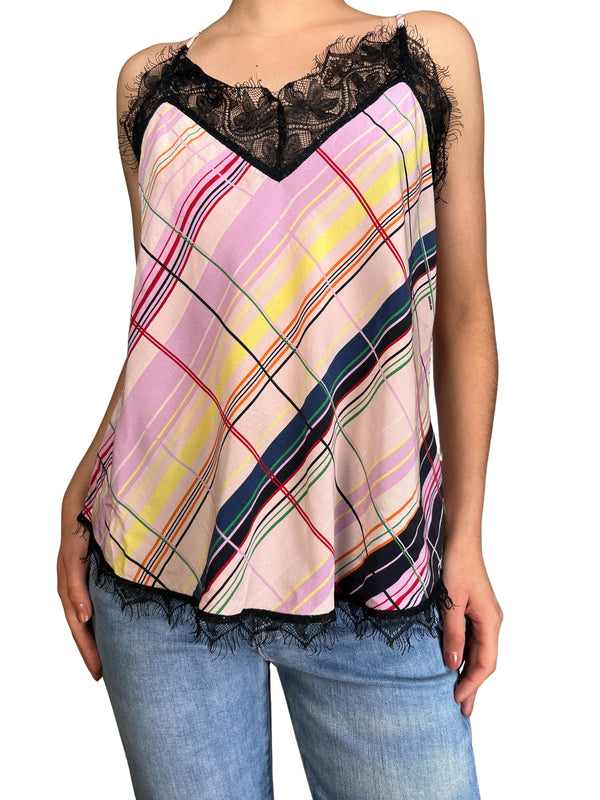 Top Mila Tartan