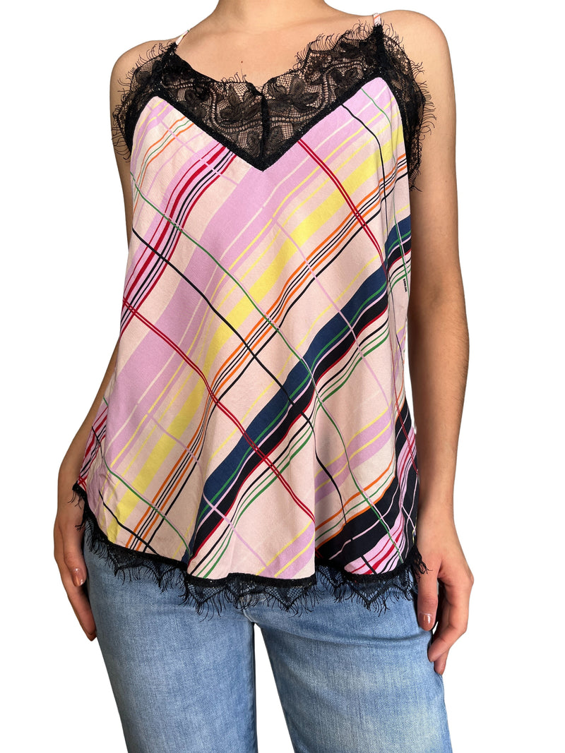Top Mila Tartan