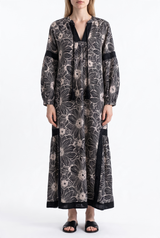 Vestido Ribetes Bordados