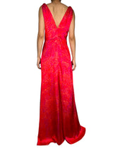 Vestido Maxi Animal Print Rojo