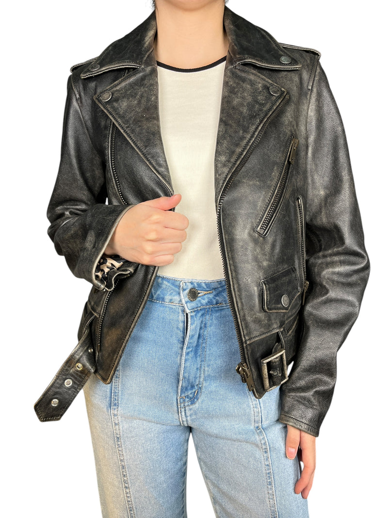 Chaqueta Cuero Biker