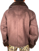 Chaqueta Gamuza y Pelo Sintético