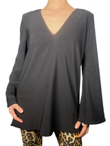 Blusa Sastrera Con Cierre Lateral