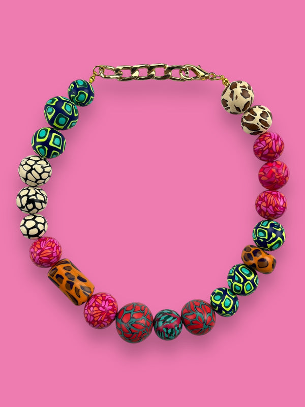 Collar Esferas Multicolor
