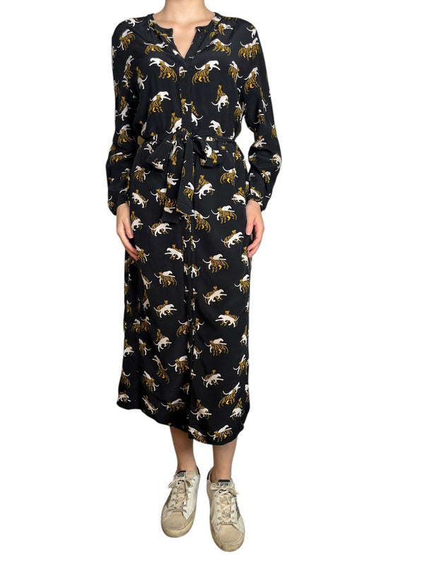 Vestido Wrap Tigre
