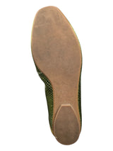 Mocasines Verde Metalizado