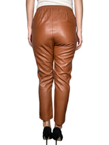 Pantalones de Cuero Café