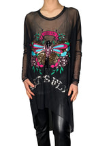 Blusa Let's Fly Traslúcida