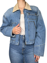 Chaqueta Denim con cierre