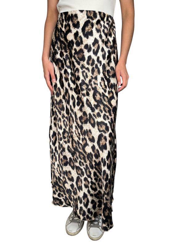 Falda Satín Leopardo