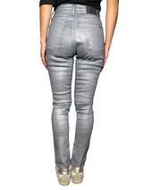 Jeans Slim Metal Silver