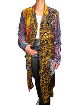 Kimono Bolsillos Rayon - Seda