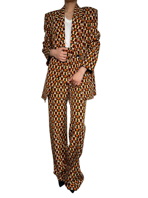 Set Blazer y Pantalón Estampado