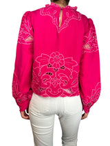 Blusa Bordada Lino