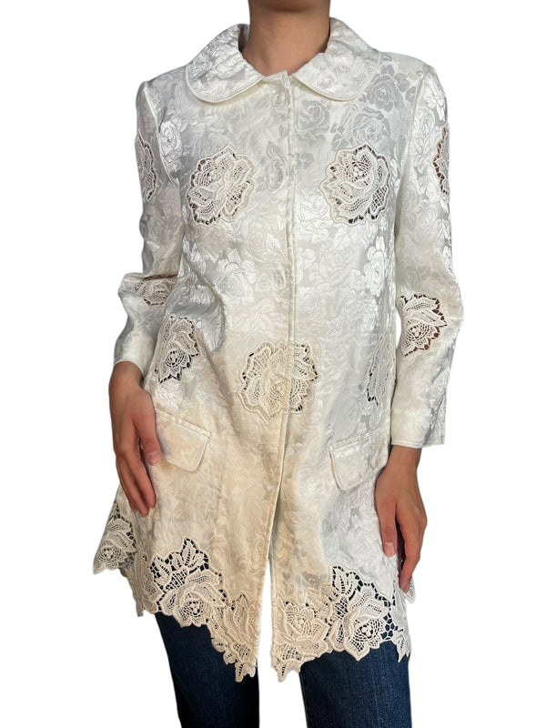 Chaqueta Flores Jacquard