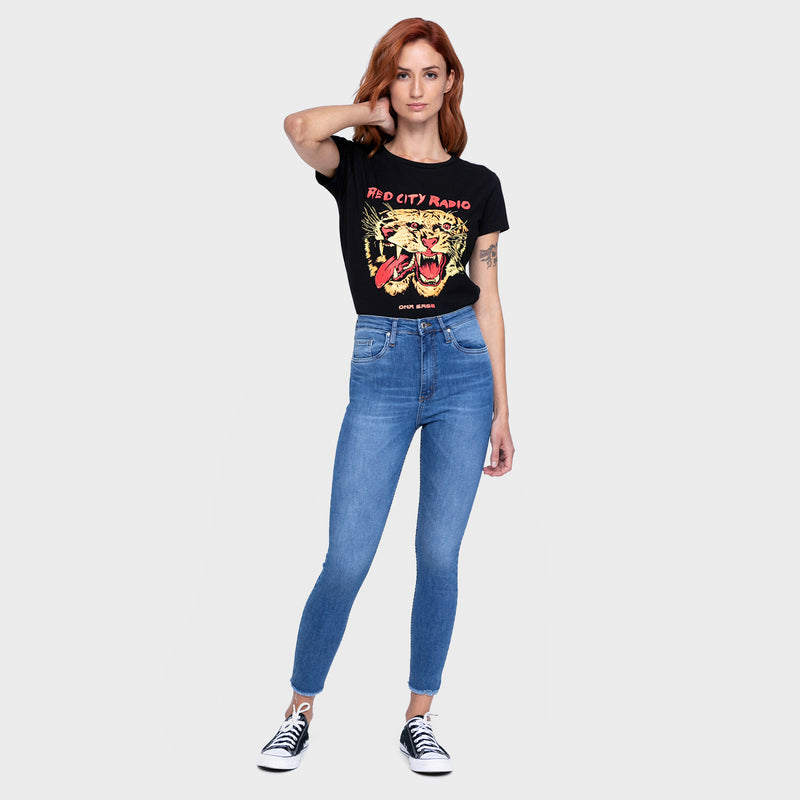 Polera Red City Black