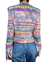 Blazer Crop Jacquard