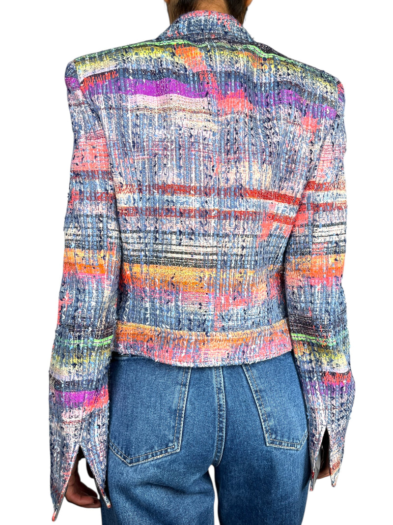 Blazer Crop Jacquard