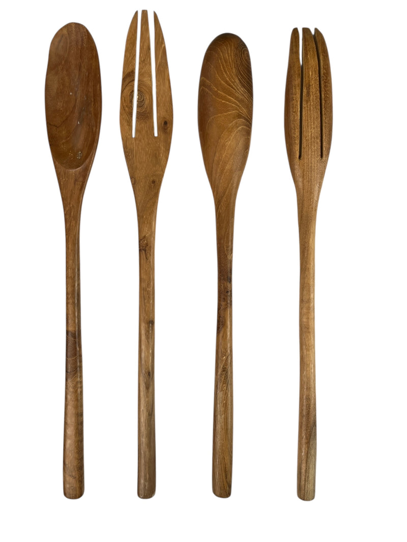 Set de 4 cubierto para ensaladas.