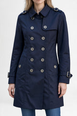 Trench Botones Plateados
