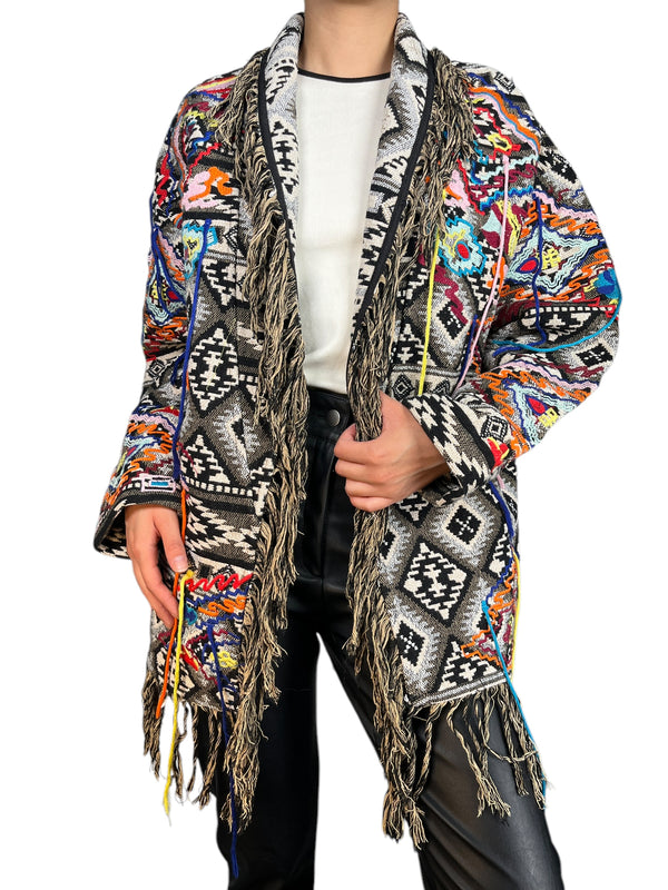 Tapado Jacquard Flecos