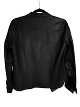 Sobrecamisa Ruffle Cuero