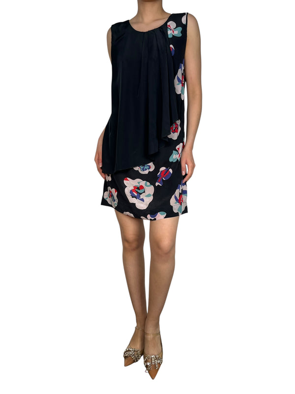 Vestido Flores Seda