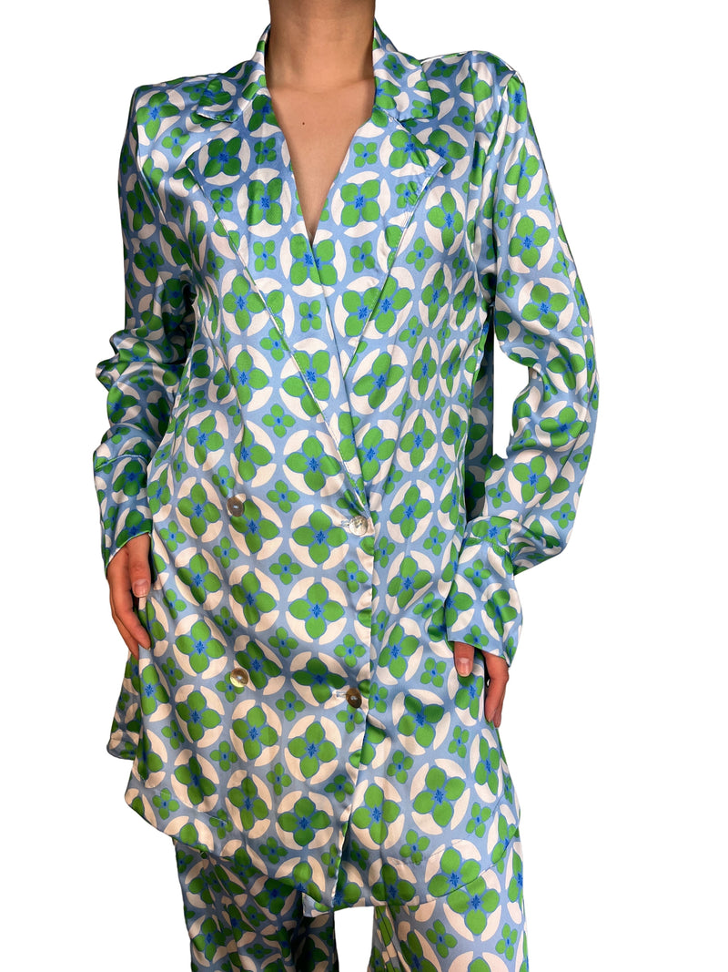 Set Azul Estampado