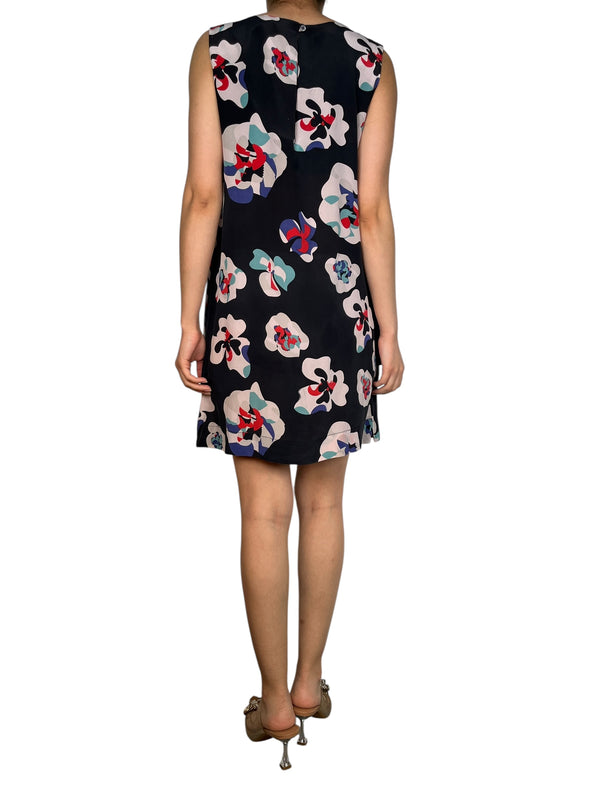 Vestido Flores Seda