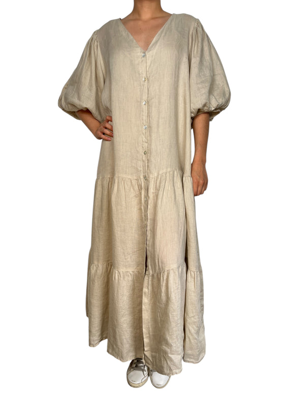 Vestido Camisero Lino