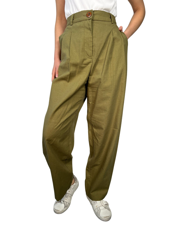 Pantalón Verde Pinzas