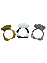 Pack Anillos Grandes Oso Bicolor y Acetato