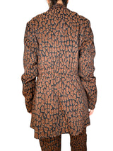 Blazer Leopardo Jacquard