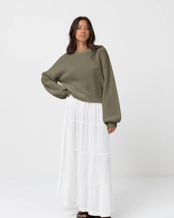 Sweater Classic Knit Olive